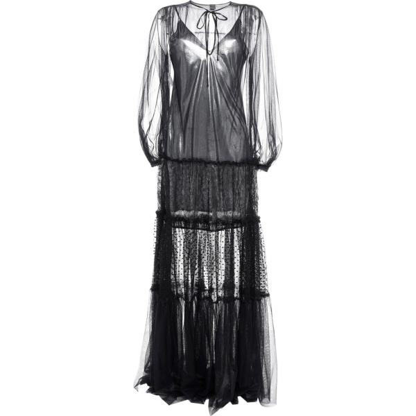 vestidos largos Pinko negro un solo color