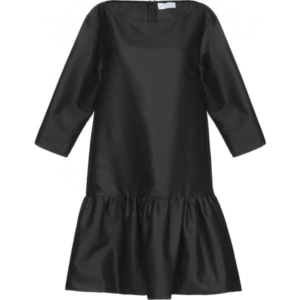 Vestito Weili Zheng negro un solo color