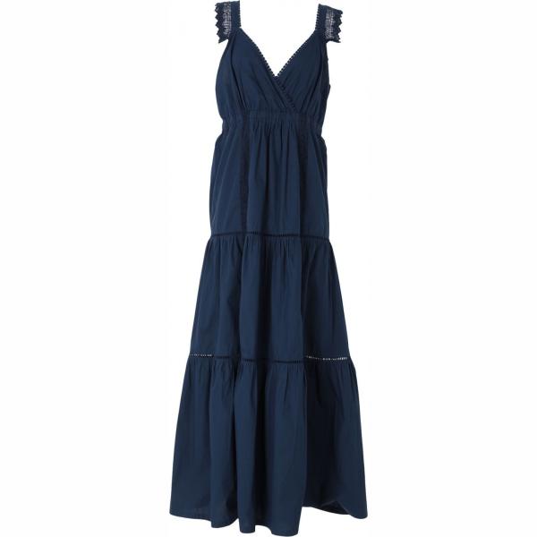 vestidos largos Semicouture azul un solo color