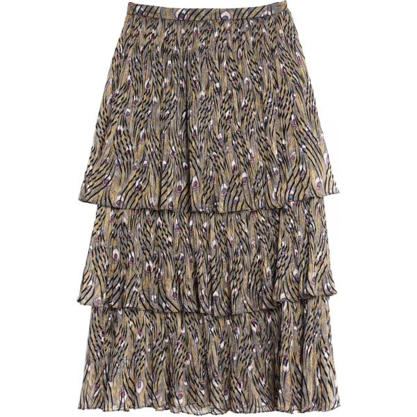 falda longuette Traffic People multicolor con diseños