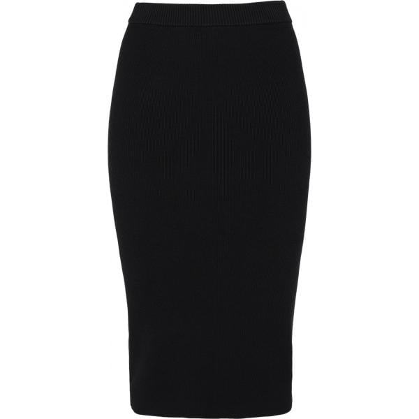falda longuette Michael Michael Kors negro un solo color