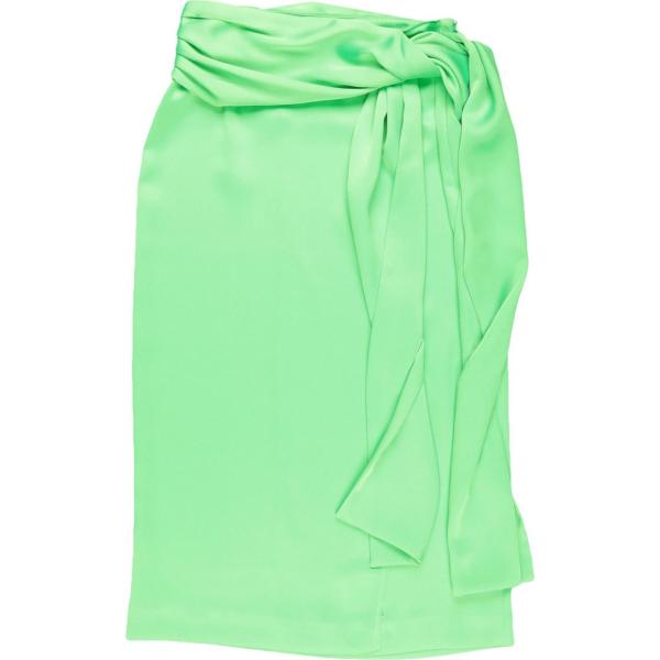 falda longuette Brognano verde un solo color
