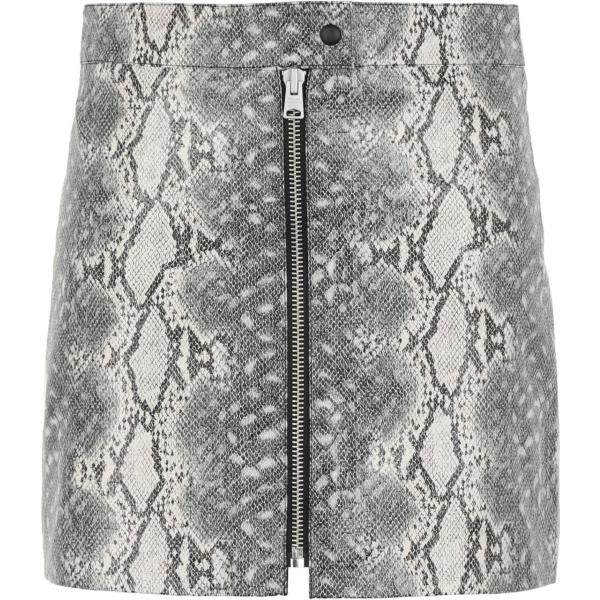 Gonna animalier Allsaints gris serpiente