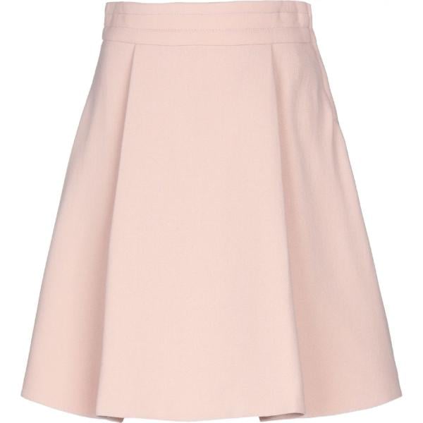 Gonna in lana Miu Miu rosa un solo color