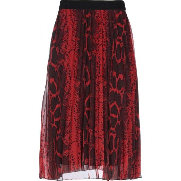 falda longuette Vanessa Scott rojo animalier