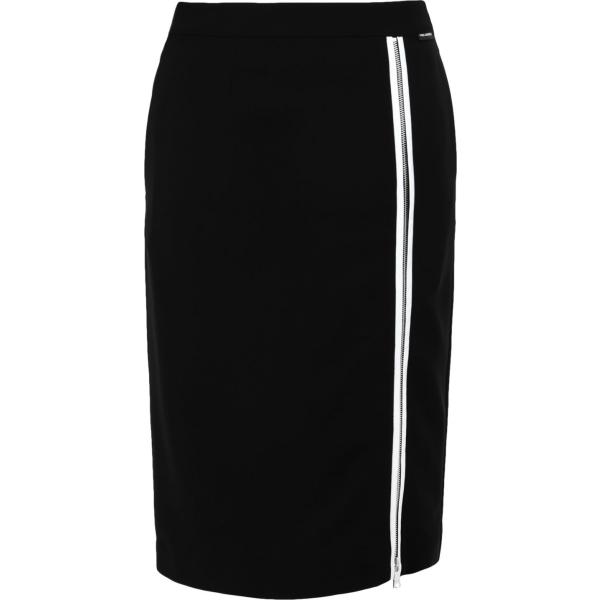 falda longuette Karl Lagerfeld negro un solo color