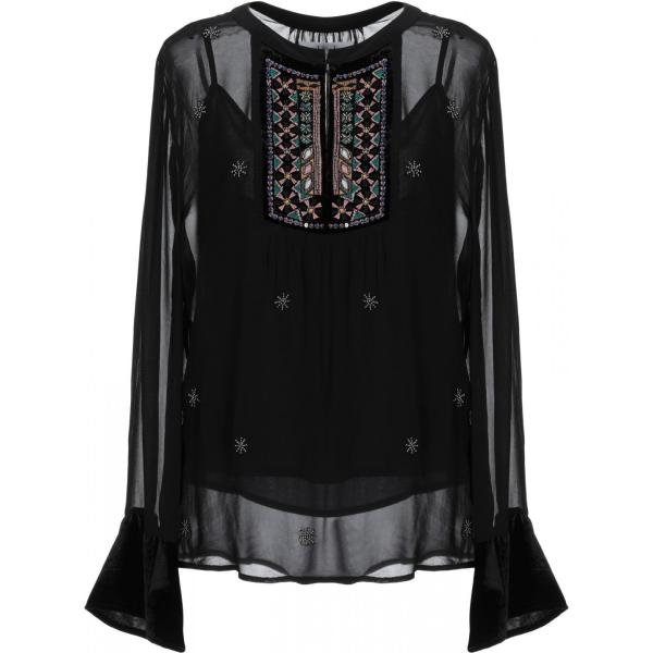 Blusa in velluto VELVET by GRAHAM & SPENCER negro un solo color