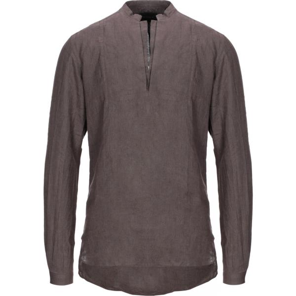 camisas Gazzarrini marrón un solo color