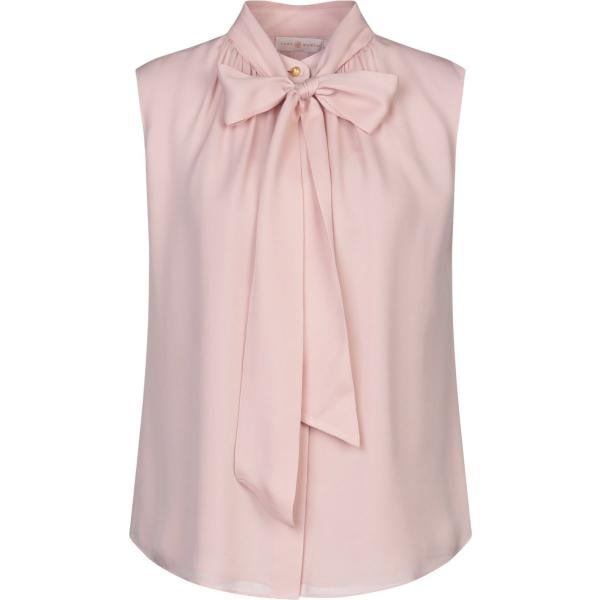 Camicia Tory Burch rosa un solo color
