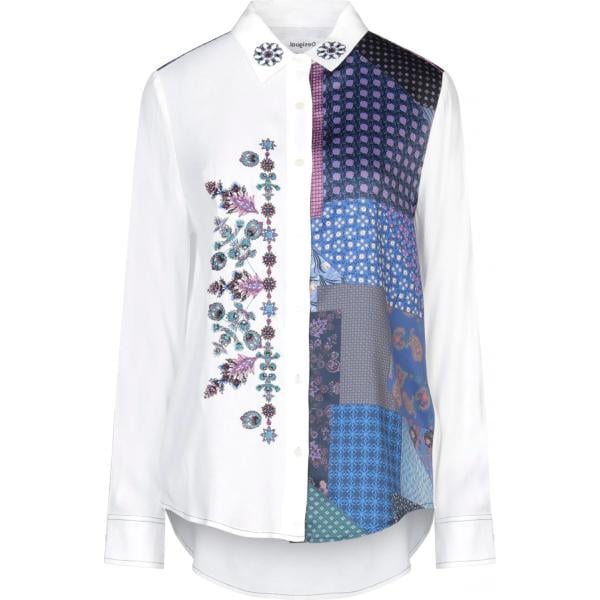 camisas Desigual blanco de flores