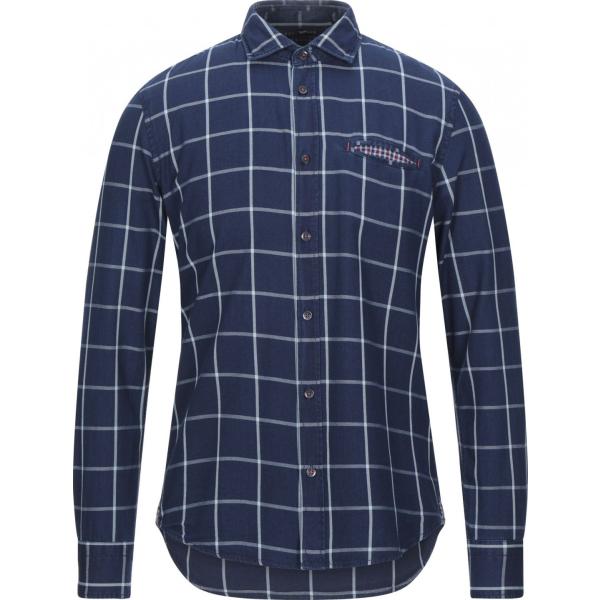 camisas Gas azul de cuadros