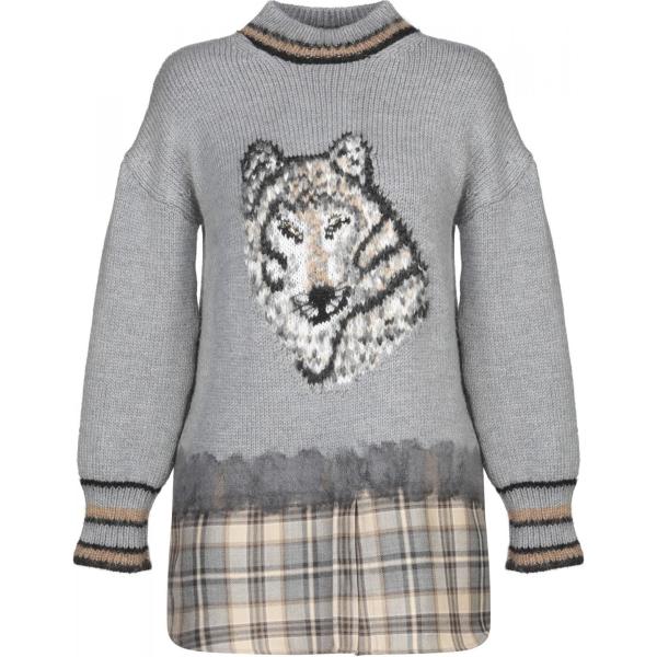 Alberta Ferretti gris un solo color