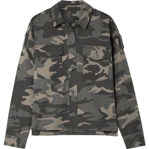 Chaqueta de camuflaje militar botón de manga uniforme militar