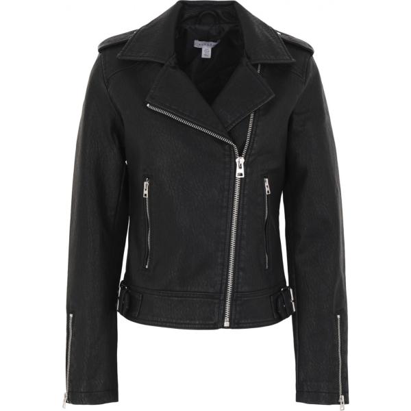 abrigos Topshop negro un solo color