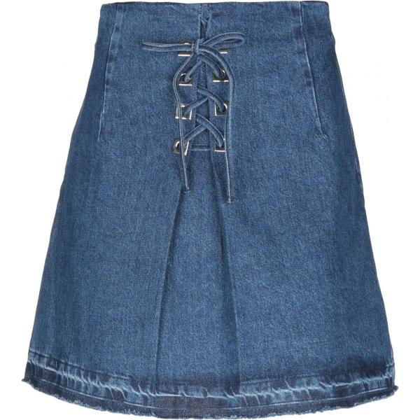 Gonna in denim Sandro azul un solo color