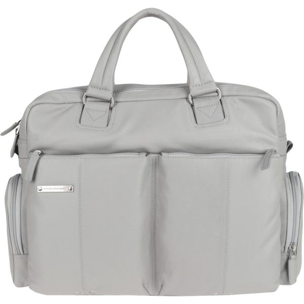 bolsos de mano Piquadro gris un solo color