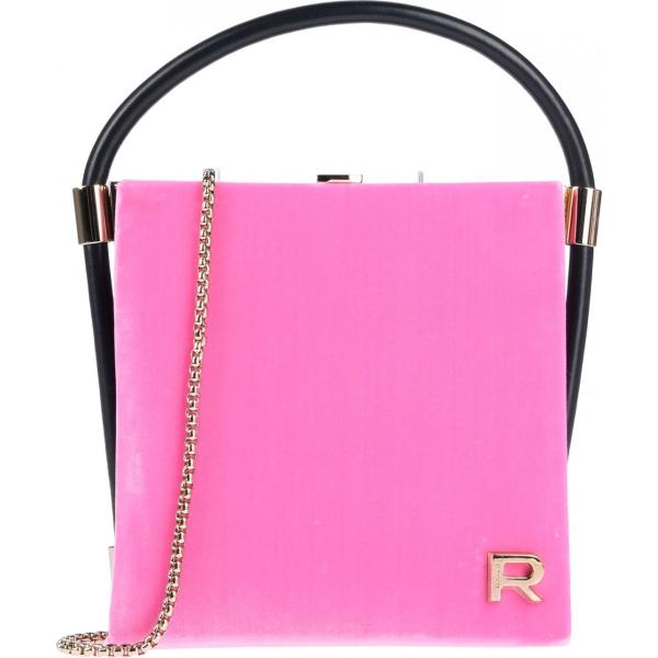 bolsos de mano Rochas rosa un solo color