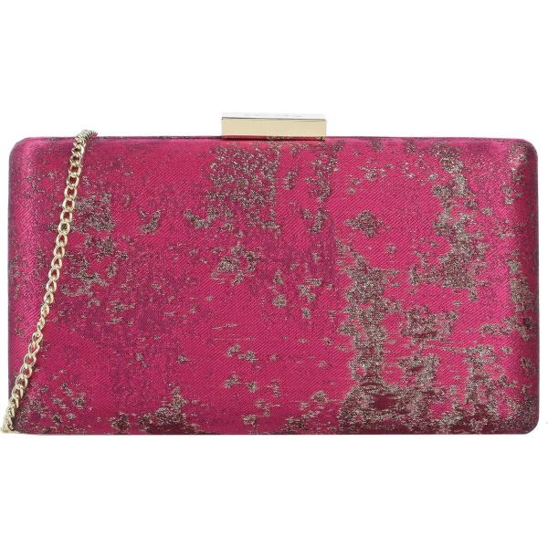 Borsa a tracolla mini Olga Berg violeta con diseños