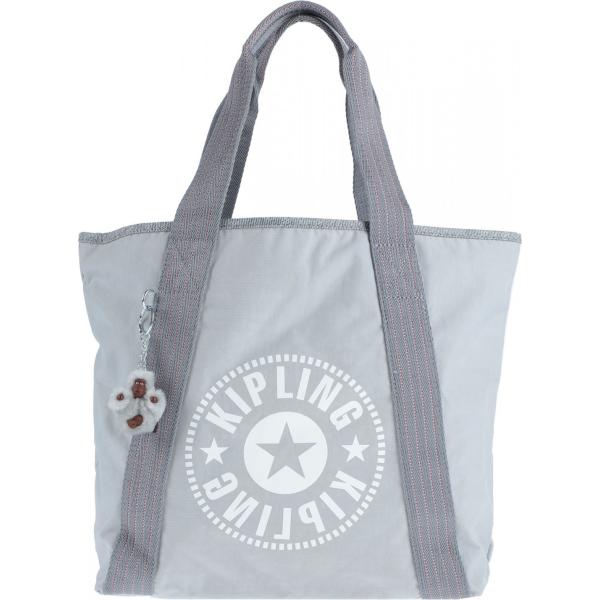 bolso de mano Kipling gris un solo color
