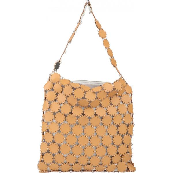 bandolera Paco Rabanne marrón un solo color