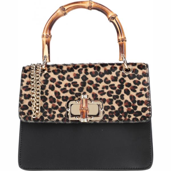 bolsos de mano Maury marrón animalier