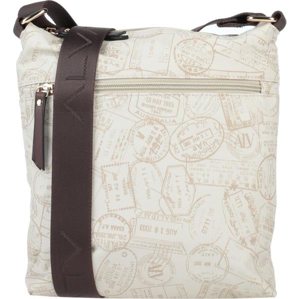 bolsos de hombro Alv Andare Lontano Viaggiando blanco con diseños