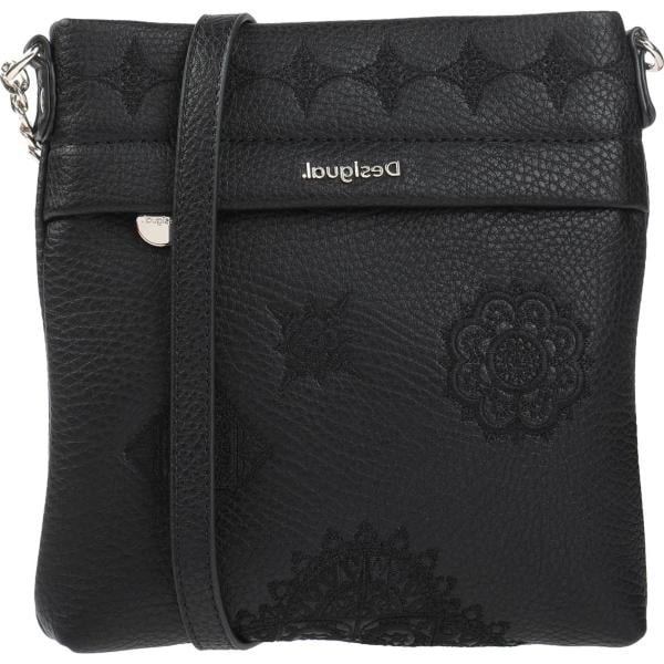 bolsos de hombro Desigual negro un solo color