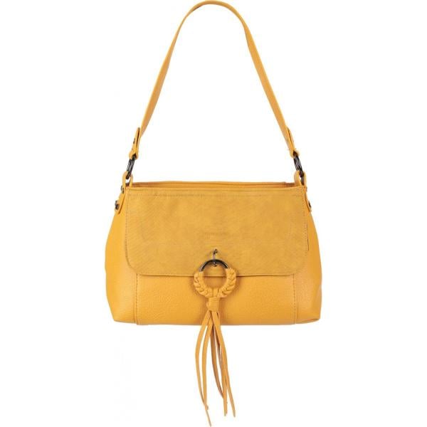 bolsos de hombro Manoukian amarillo serpiente