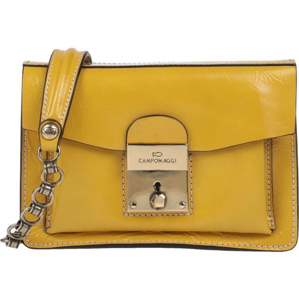 bolsos de mano Campomaggi amarillo un solo color