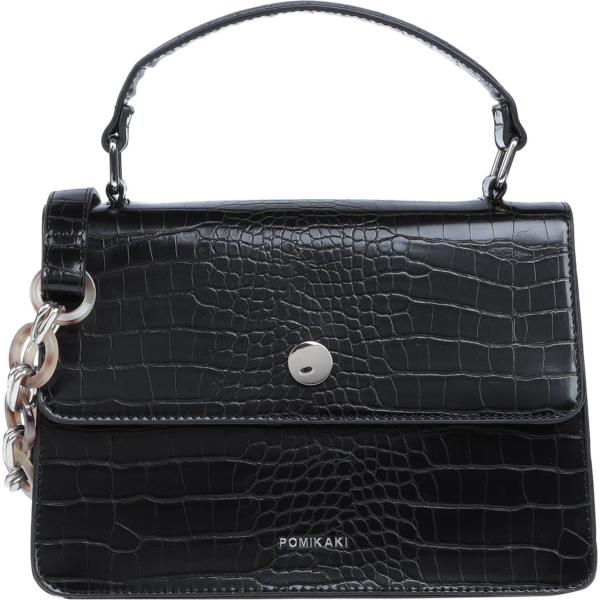 bolsos de mano Pomikaki negro con diseños