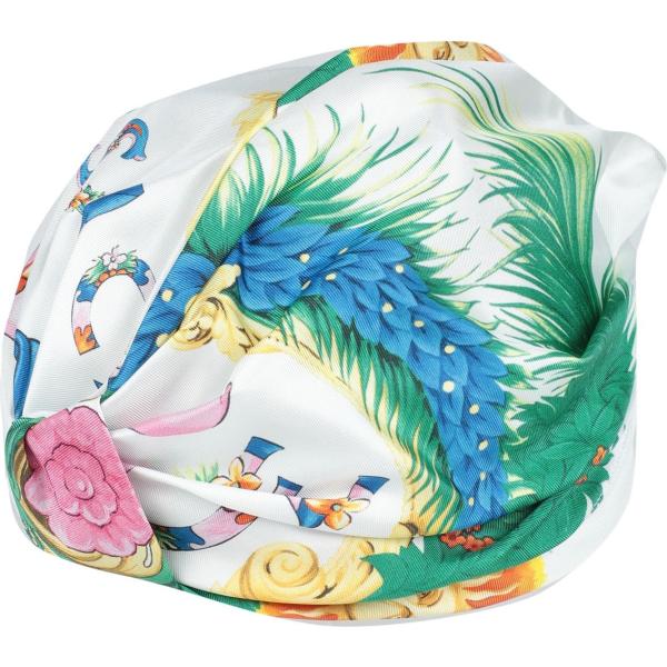 Cappello fantasia floreale Versace verde de flores