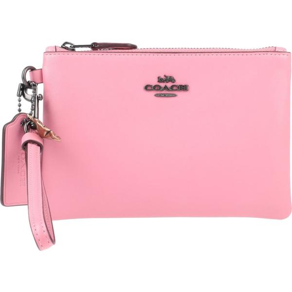 bolsos de mano Coach rosa un solo color