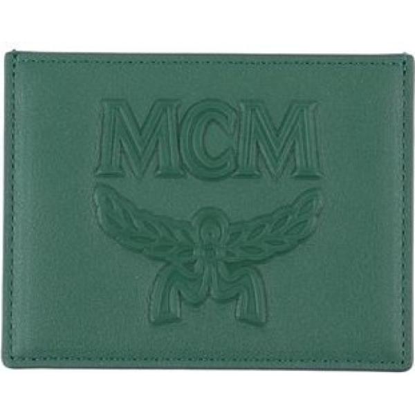 carteras Mcm verde un solo color