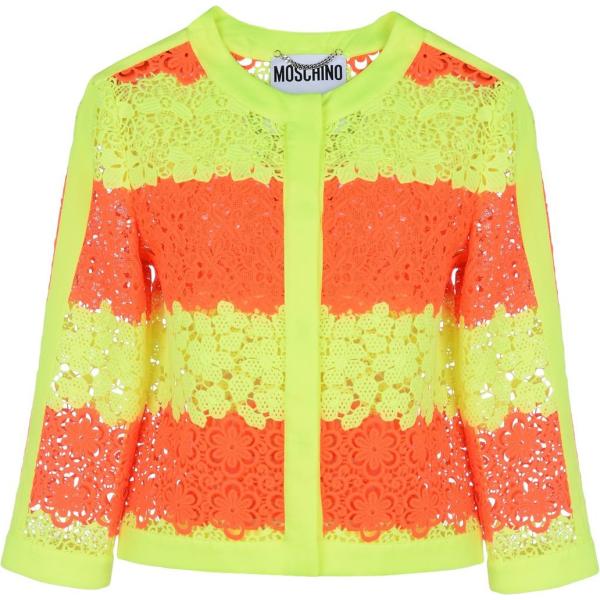blazers Moschino amarillo con diseños