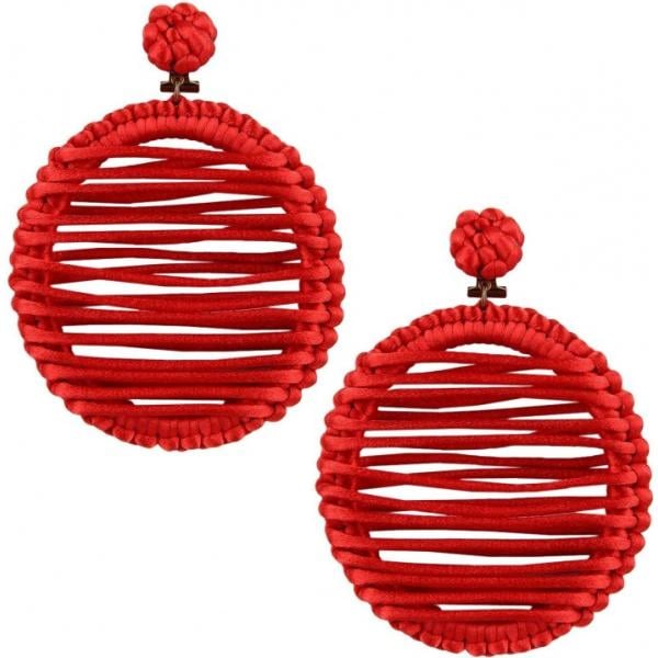 pendientes Mercantia rojo