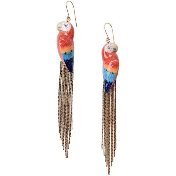 pendientes Nach rojo