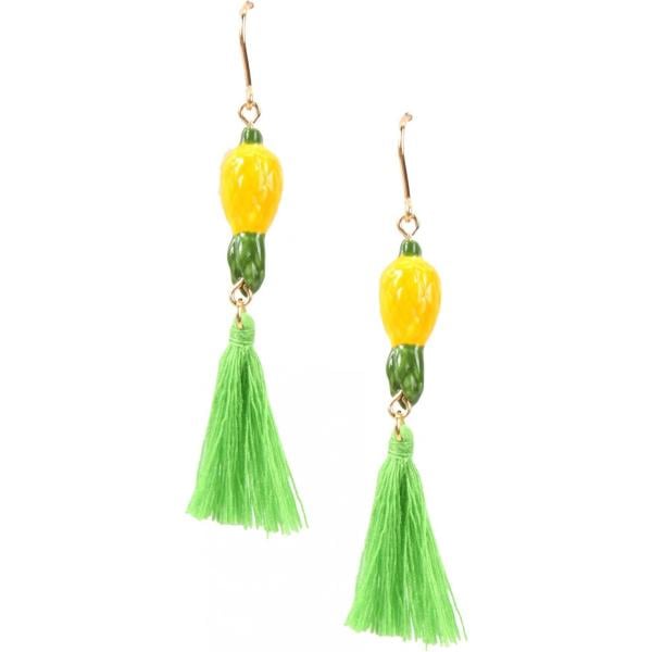 pendientes Nach verde