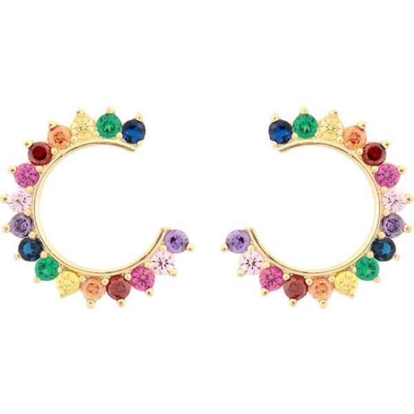 Pendientes con strass oro Sphera Milano