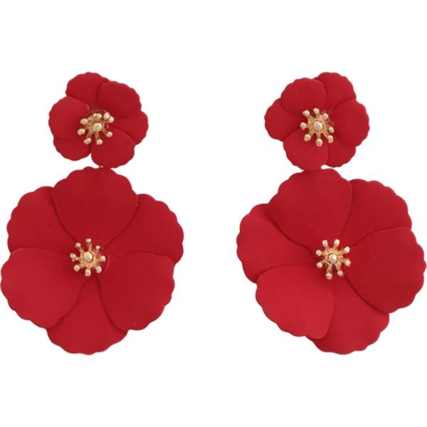 pendientes Taolei rojo