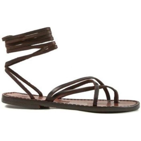 sandalias Gianluca - Lartigiano Del C... marrón militar