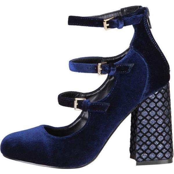 zapatos de tacón Fontana azul