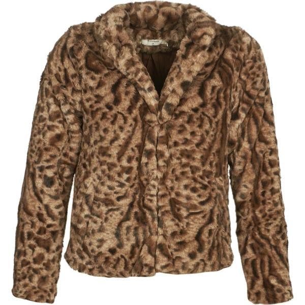 Cappotto crema e multicolore Cream multicolor