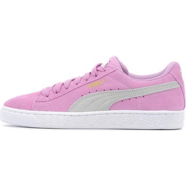 Sneakers effetto scamosciato rosa Puma rosa
