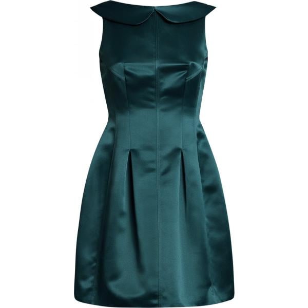 Vestito in raso verde Oodji Ultra verde