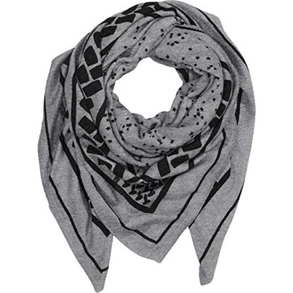 Sciarpa melange multicolore e grigio Pieces multicolor