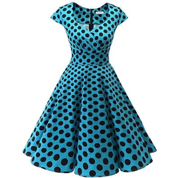 vestidos midi/longuettes Bbonlinedress azul de cuadros