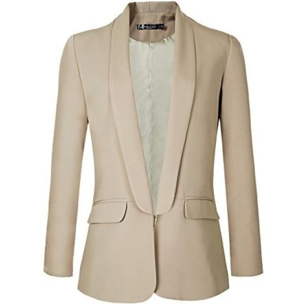 Blazer a maniche lunghe Urban GoCo verde un solo color