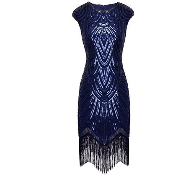 Vestito navy e blu Fairy Couple azul de cuadros