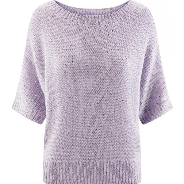 Pantalone melange jersey Oodji Ultra violeta