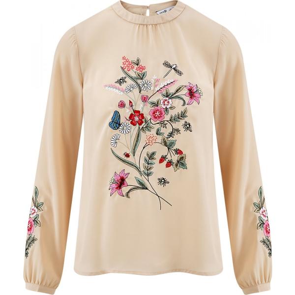 Blusa beige Oodji Ultra de flores